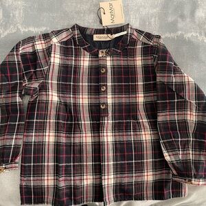 MarMar Kids Plaid holiday Shirt